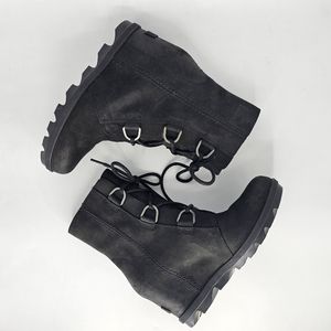 New Sorel Joan Of Arctic Wedge 2 II Black Sz 8.5